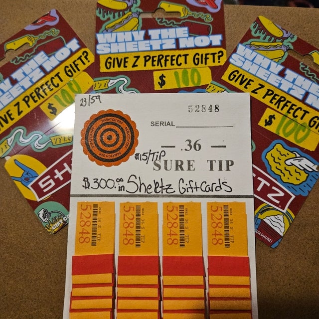 300 in SHEETZ Gift Cards 23/59