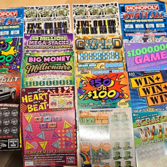 $350 in Lottery Scratch Off Tickets (2024)
